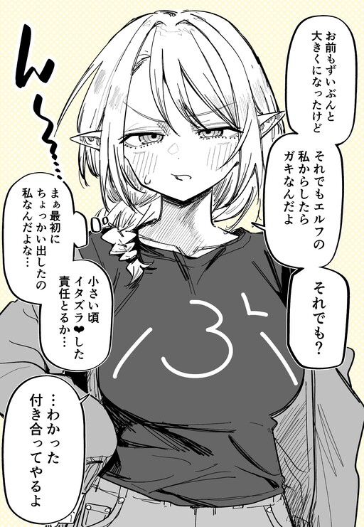 Kinjo no Elf Onee-chan ni Kokuhaku shita